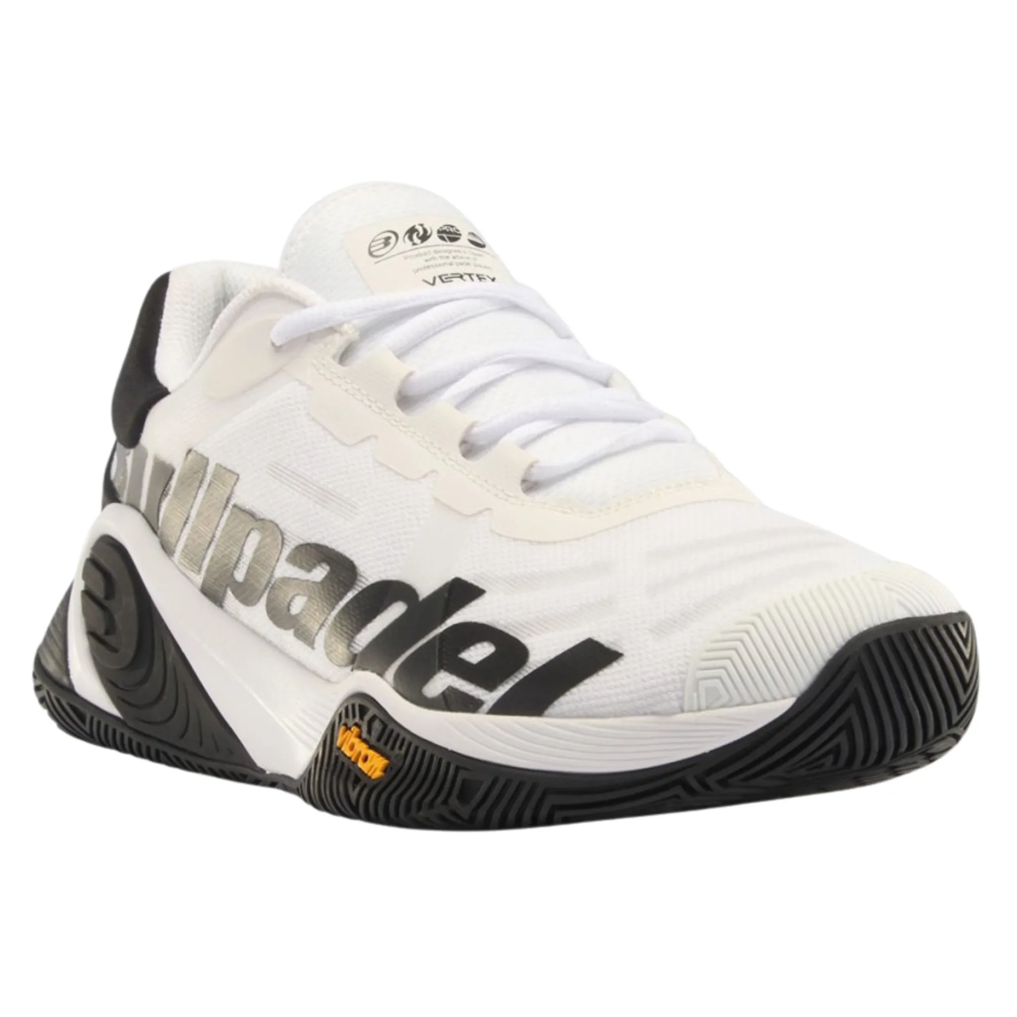 Bullpadel Vertex Vibram 24I Padel Shoes White and Black