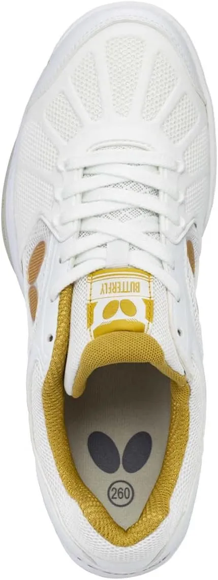 Butterfly Lezoline Rifones Shoes - Table Tennis Shoes for Men or Women - Athletic Support, Flexibility, Shock Absorbing Cushion, Gripping Ping Pong Shoe