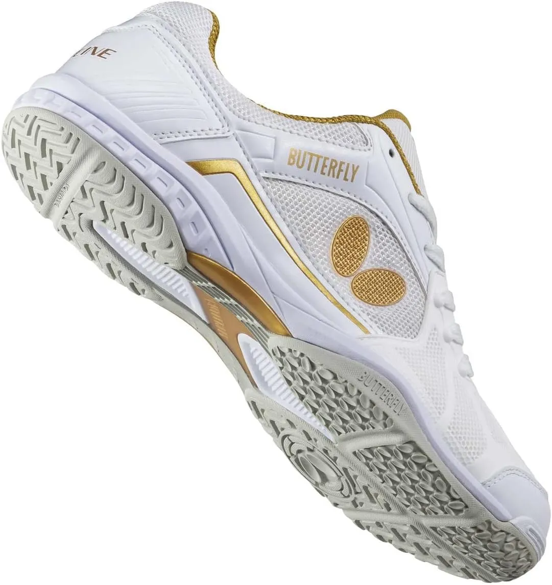 Butterfly Lezoline Rifones Shoes - Table Tennis Shoes for Men or Women - Athletic Support, Flexibility, Shock Absorbing Cushion, Gripping Ping Pong Shoe
