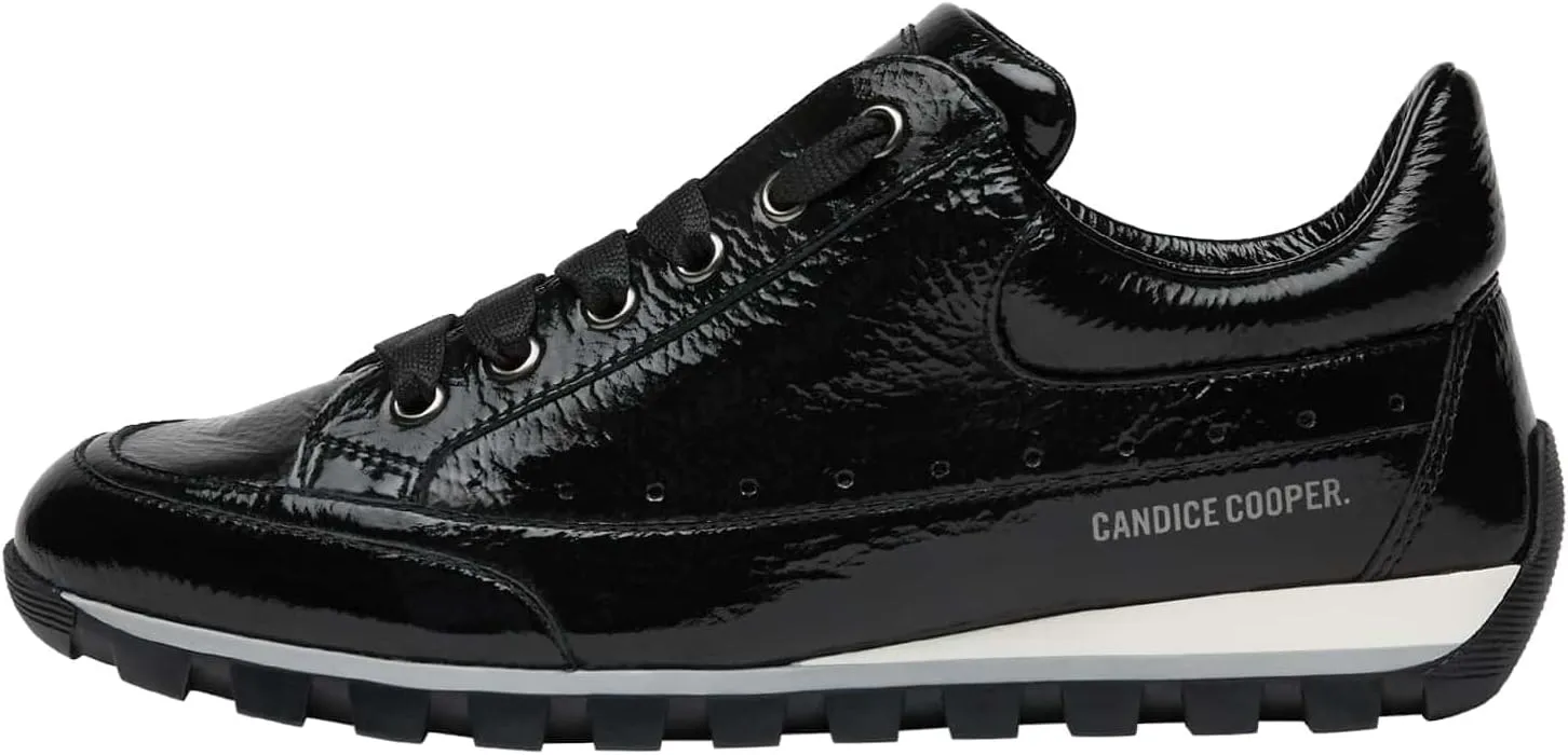 Candice Cooper Leather and Suede Sneakers, black, 6 Women