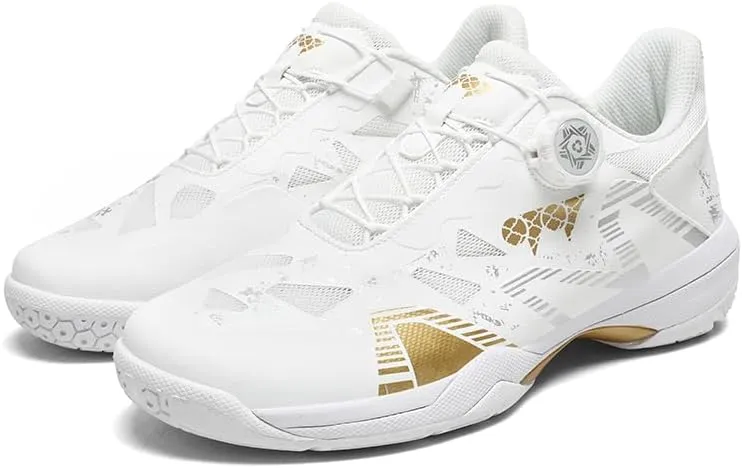 Cut Size Badminton Breathable Indoor and Outdoor Versatile White Shoes Anti Slip and wear-Resistant Volleyball Hard Floor Badminton Shoes
