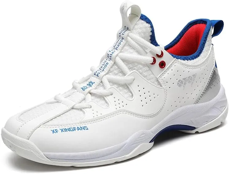 Cut Size Badminton Breathable Indoor and Outdoor Versatile White Shoes Anti Slip and wear-Resistant Volleyball Hard Floor Badminton Shoes