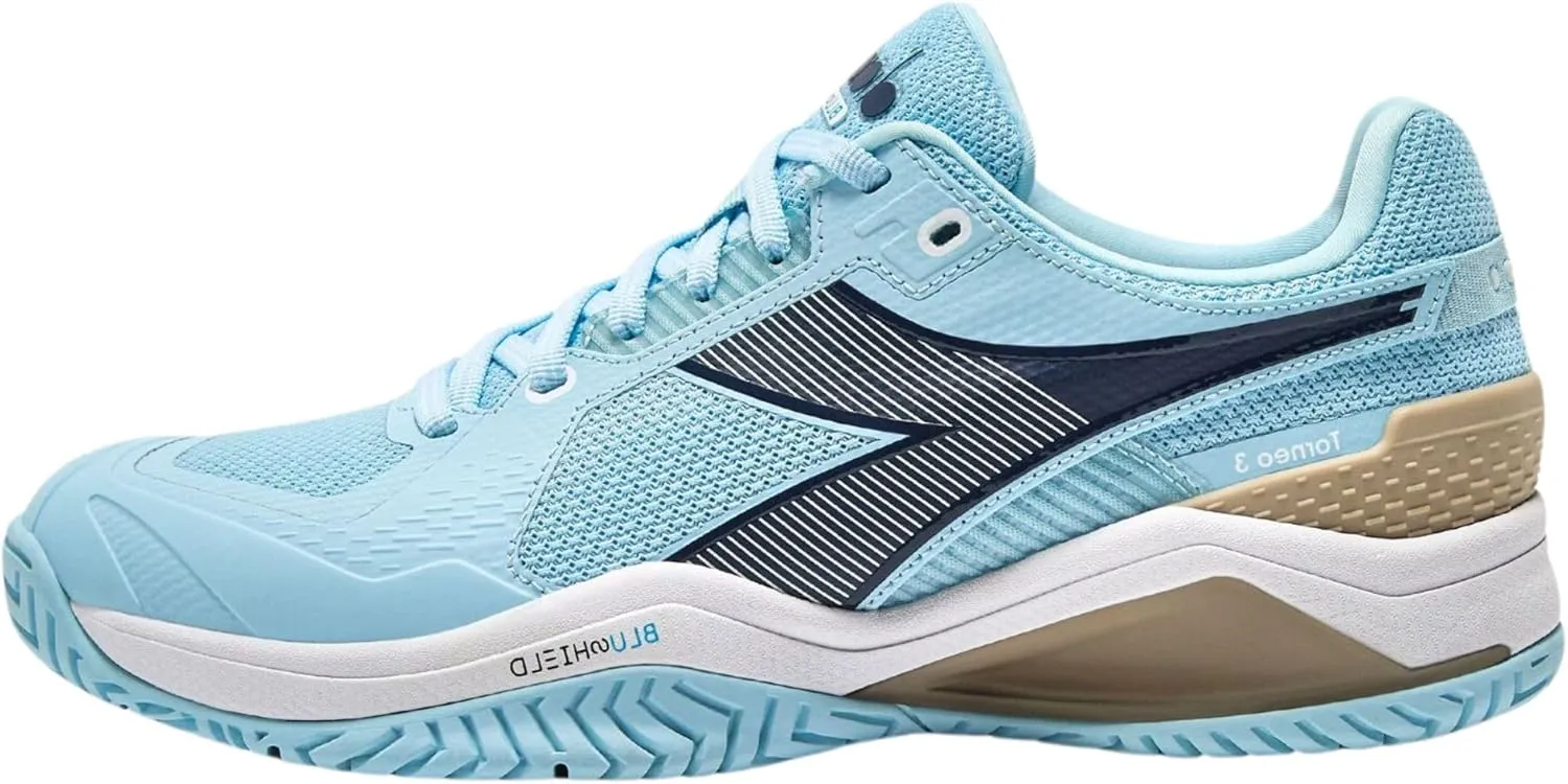 Diadora Women's Blushield Torneo 3 All Ground Tennis Shoe