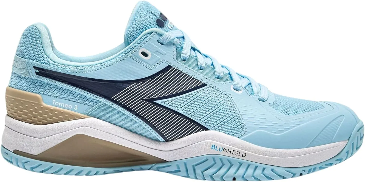 Diadora Women's Blushield Torneo 3 All Ground Tennis Shoe