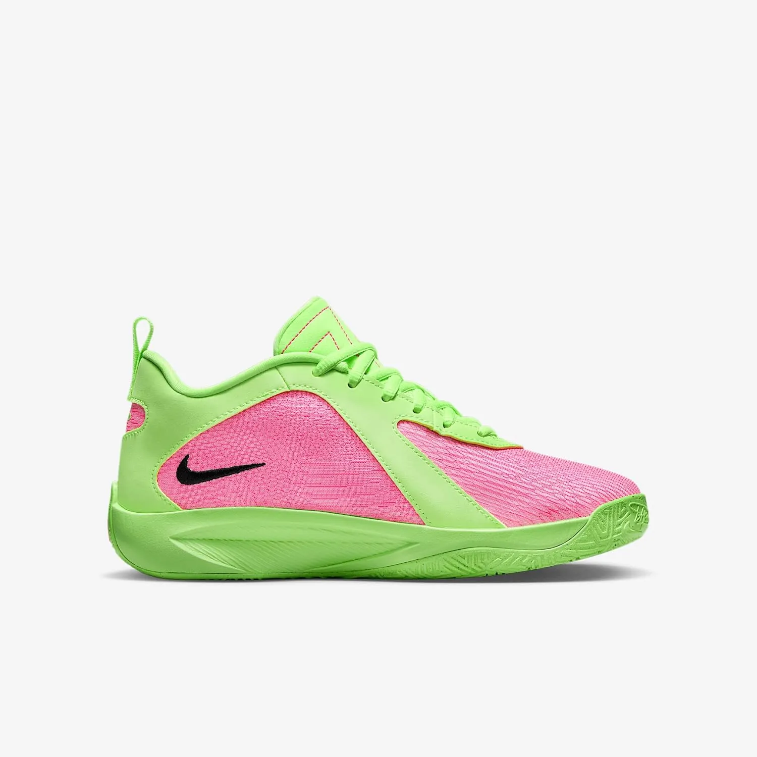 Giannis Freak 6 Big Kids' Basketball Shoes (FQ7378-301, Lime Blast/Hyper Pink/Iron Grey)