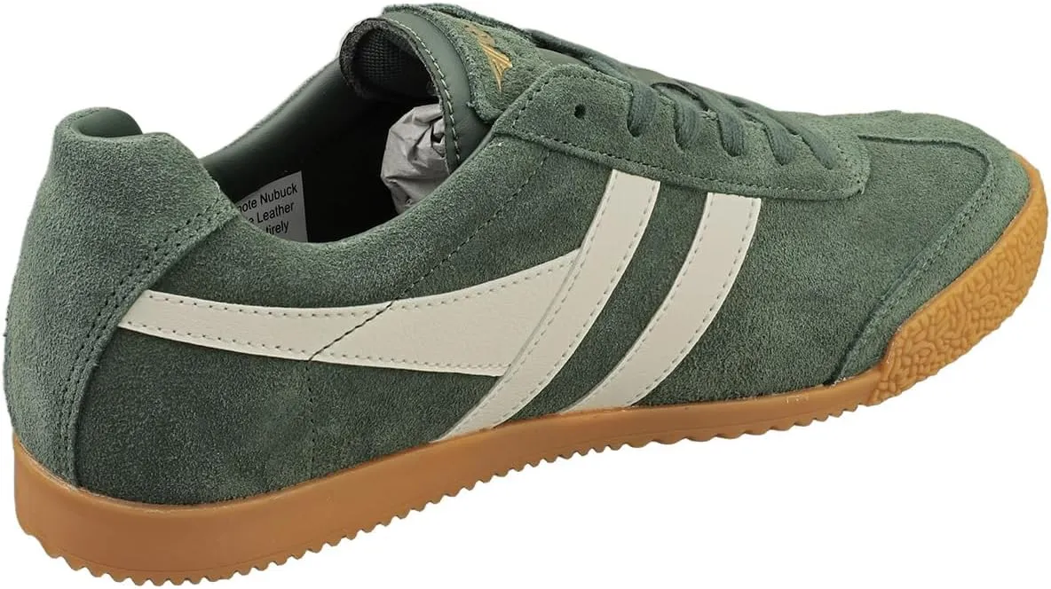 Gola Harrier Womens Classic Trainers in Green Off White