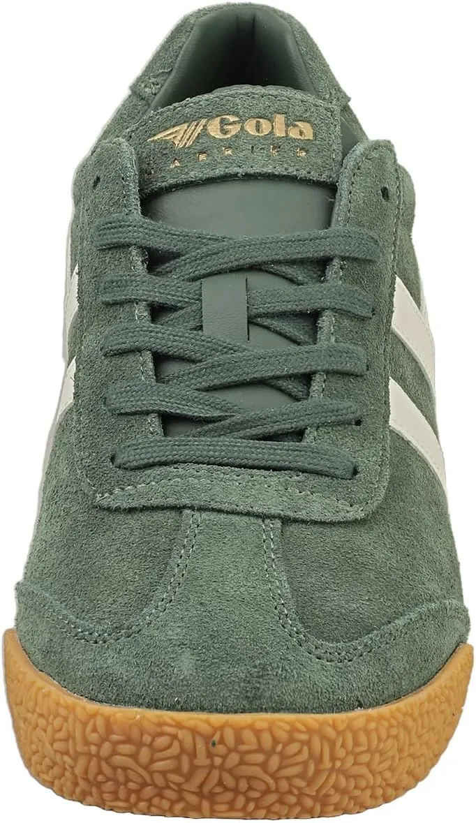 Gola Harrier Womens Classic Trainers in Green Off White