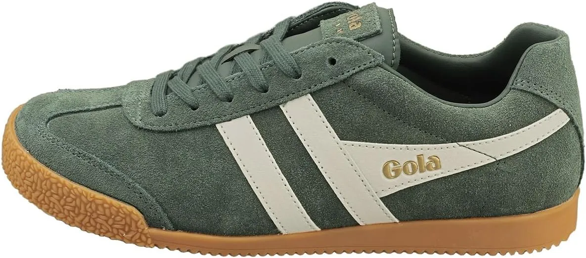 Gola Harrier Womens Classic Trainers in Green Off White