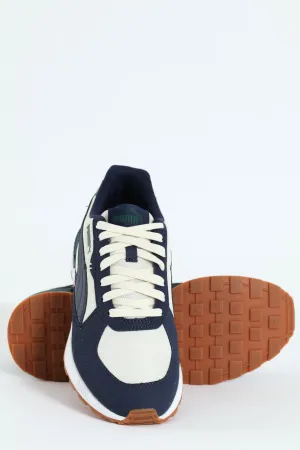 Graviton Clip Detail Lace Up Sneaker - Petrol