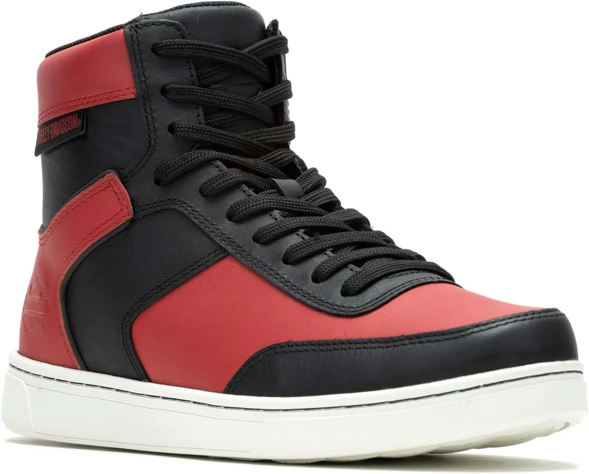 Harley-Davidson Women's Grady Ride 5.25" Red/Black Motorcycle Sneaker Boots D96305