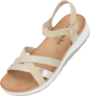Jantai Women's Sandals, Fashionable Mules, Elegant Summer Shoes, Comfortable Sandals with Adjustable Strap