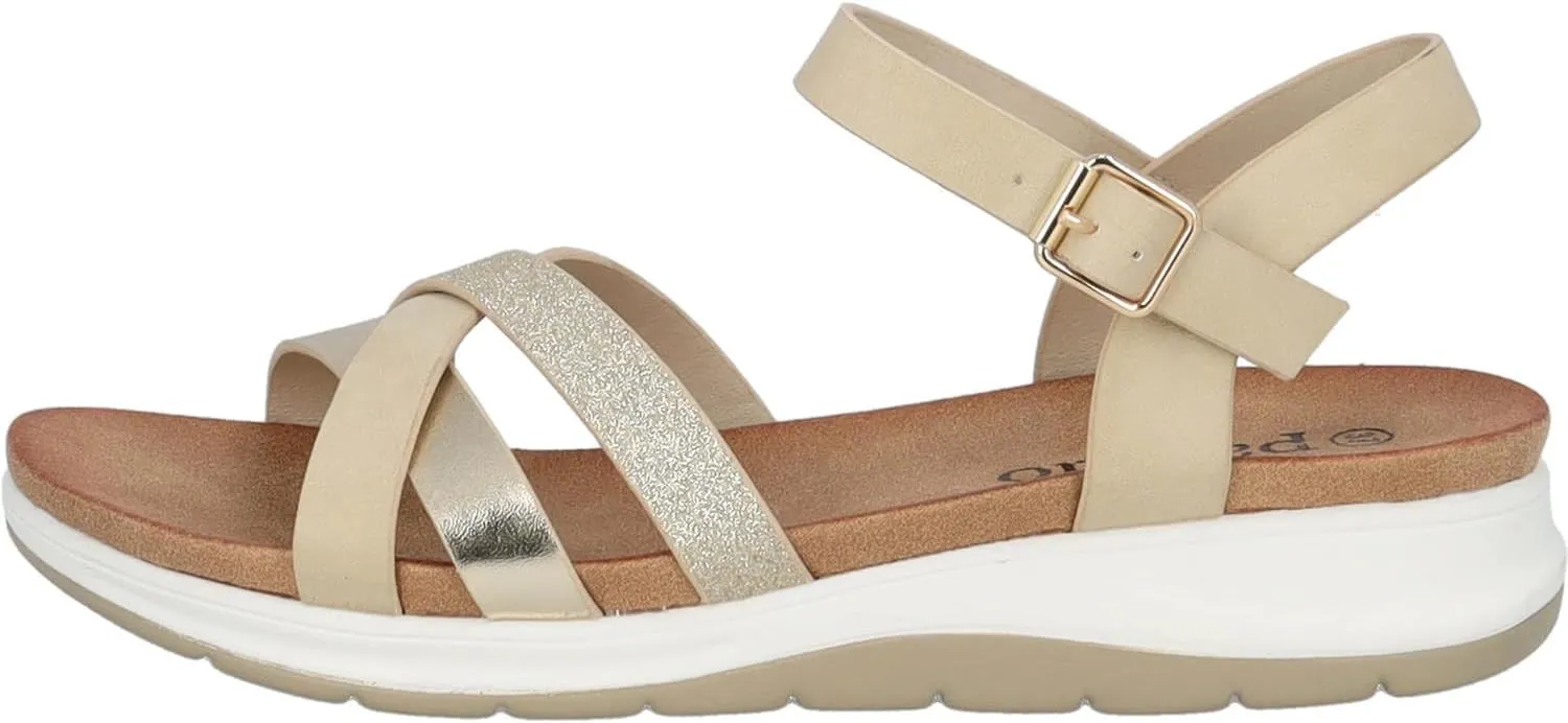 Jantai Women's Sandals, Fashionable Mules, Elegant Summer Shoes, Comfortable Sandals with Adjustable Strap