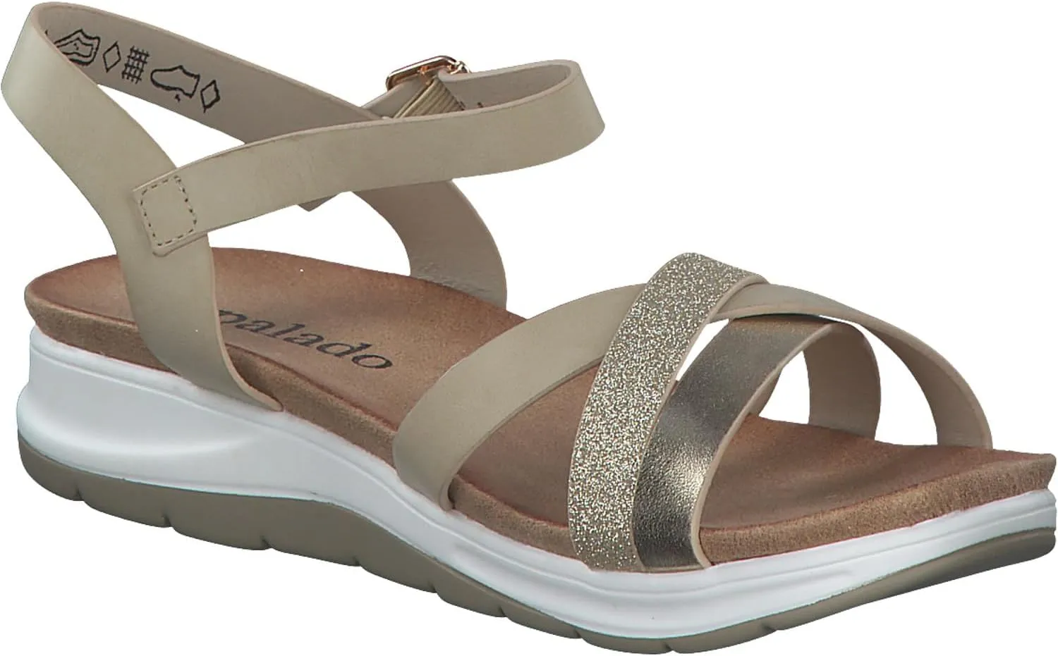 Jantai Women's Sandals, Fashionable Mules, Elegant Summer Shoes, Comfortable Sandals with Adjustable Strap