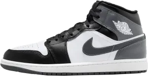 Jordan 1 Mid Little Kids' Shoes (DQ8424-001, Black/White/Iron Grey)