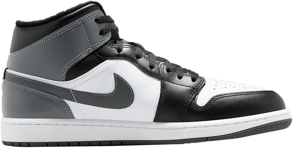 Jordan 1 Mid Little Kids' Shoes (DQ8424-001, Black/White/Iron Grey)