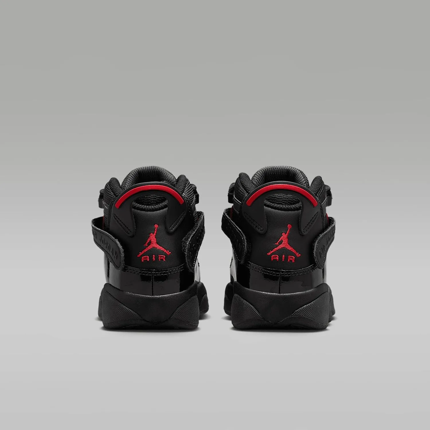Jordan 6 Rings Big Kids' Shoes (323419-026, Black/Anthracite/Fire Red)