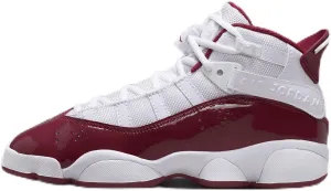 Jordan 6 Rings Big Kids' Shoes (323419-165, White/Team Red) Size 7