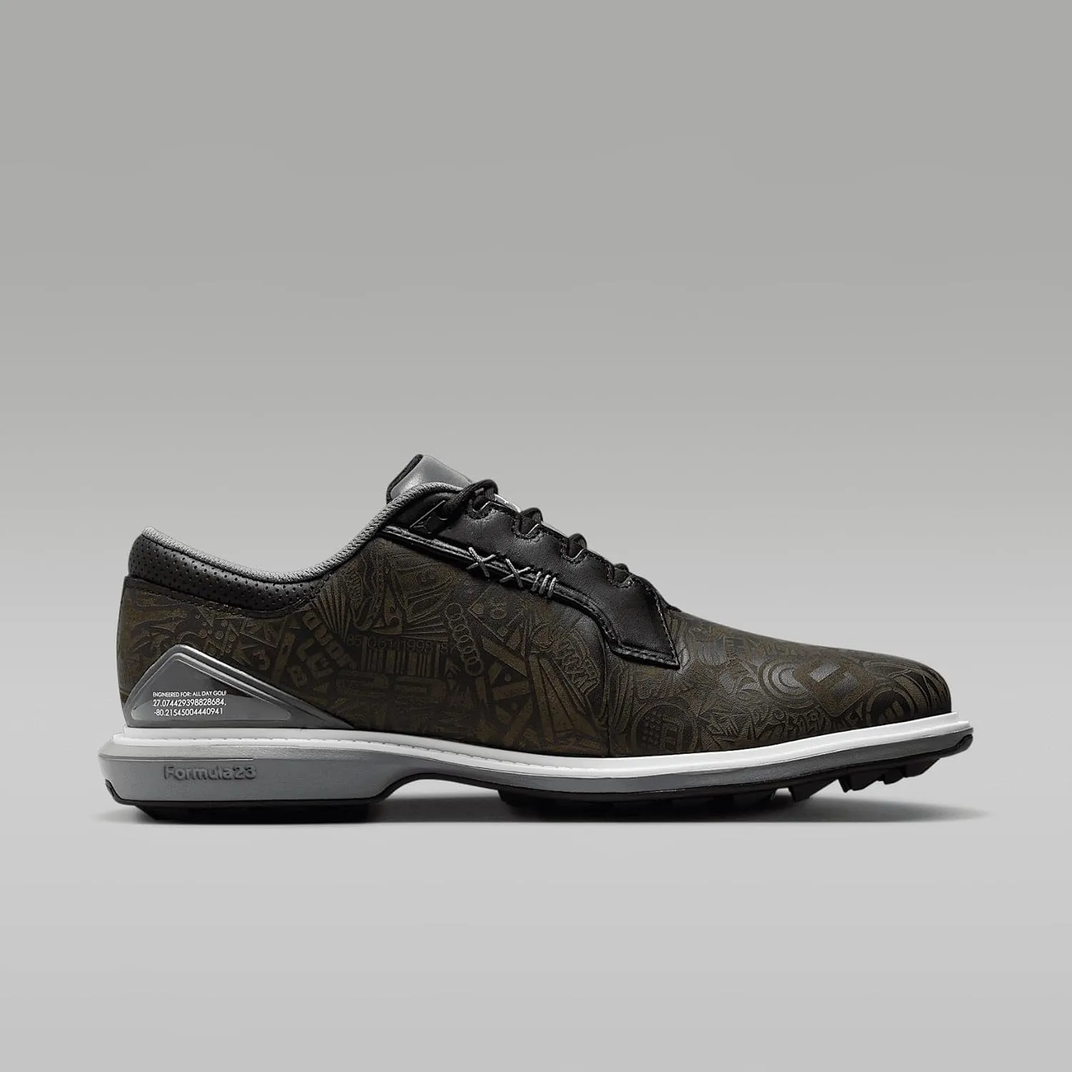 Jordan ADG 5 Golf Shoes (FQ6642-003, Black/Cool Grey/White)