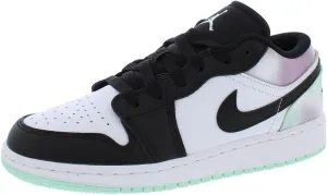 Jordan Big Kid's 1 Low SE White/Light Bordeaux-Rush Pink (DM9037 100)