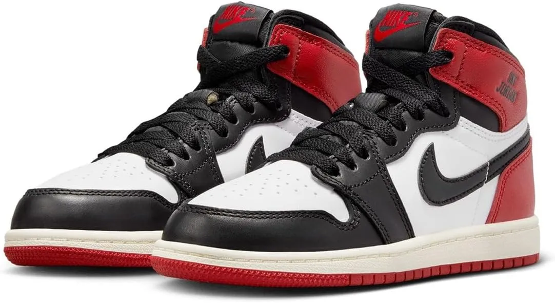 Jordan Little Kid's 1 Retro High OG 'Black Toe Reimagined' (FD1412 106)