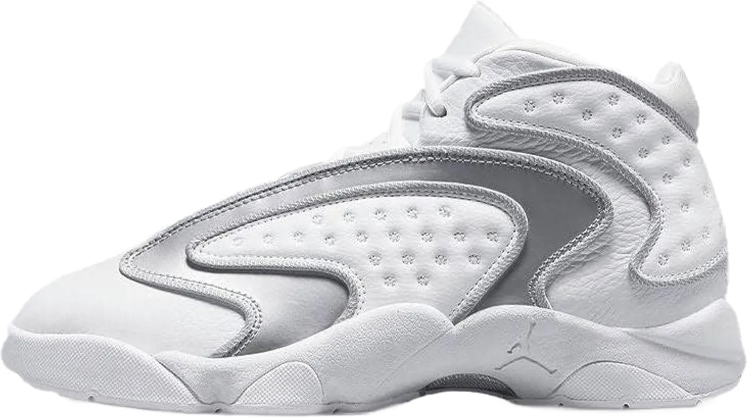 Jordan Nike Womens OG Basketball Shoes Sneaker Size 9 White/Silver