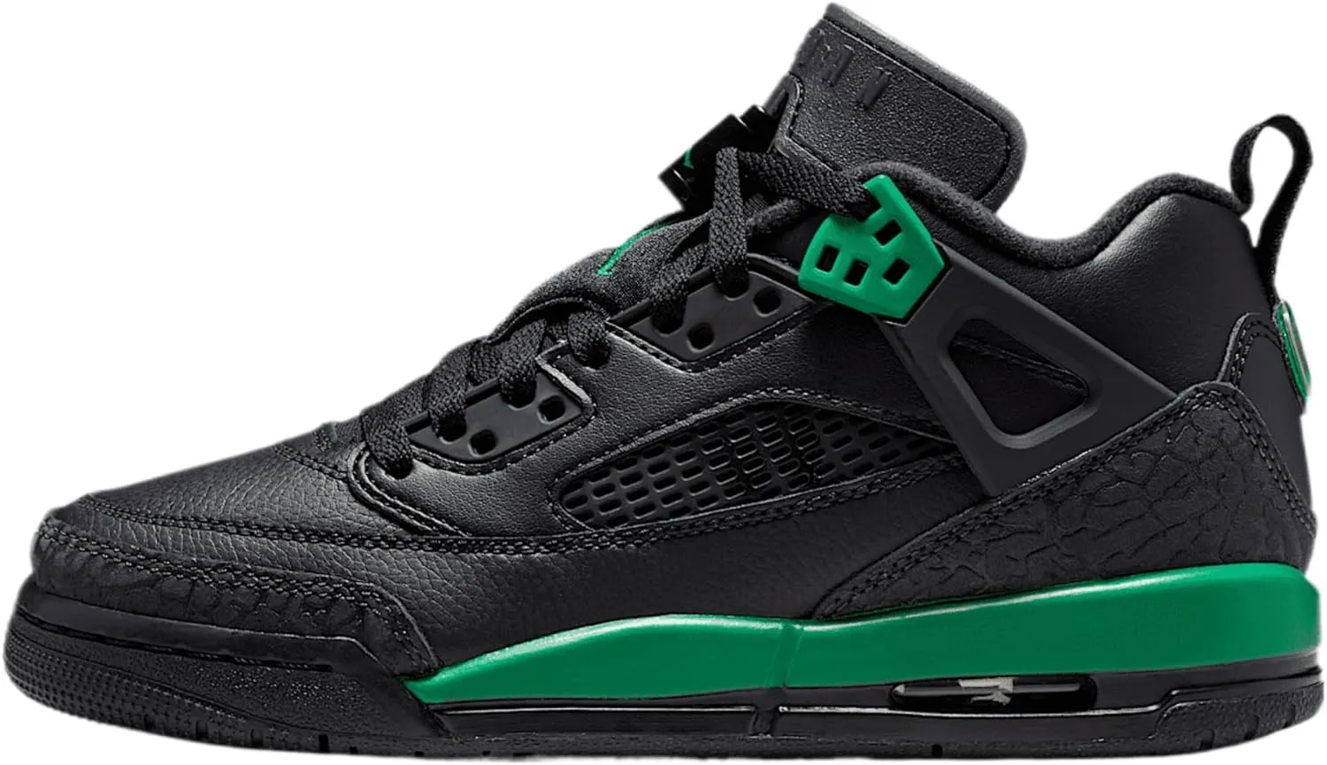 Jordan Spizike Low Big Kids' Shoes (FQ3950-003, Black/Anthracite/Pine Green)