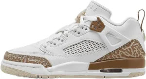 Jordan Spizike Low Big Kids' Shoes (FQ3950-101, White/Archaeo Brown/Light Bone/Pink Oxford) Size 7