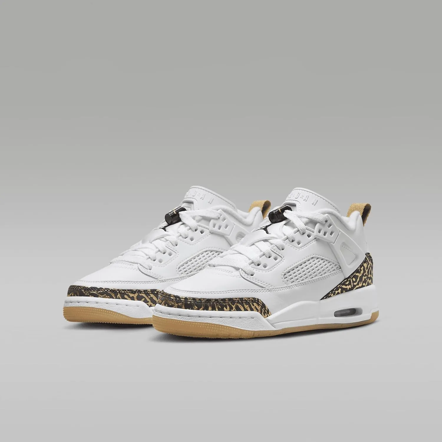 Jordan Spizike Low Big Kids' Shoes (HJ9022-100, White/Black-Metallic Gold-SAIL)