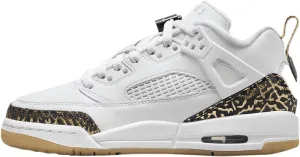 Jordan Spizike Low Big Kids' Shoes (HJ9022-100, White/Black-Metallic Gold-SAIL)