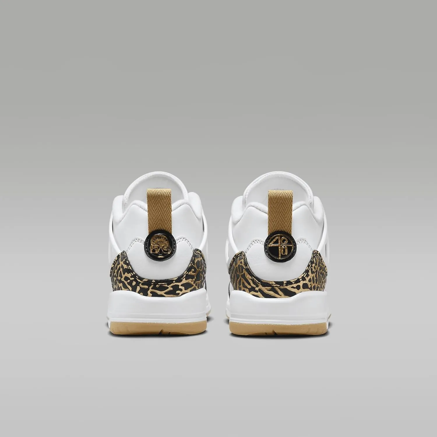 Jordan Spizike Low Big Kids' Shoes (HJ9022-100, White/Black-Metallic Gold-SAIL)