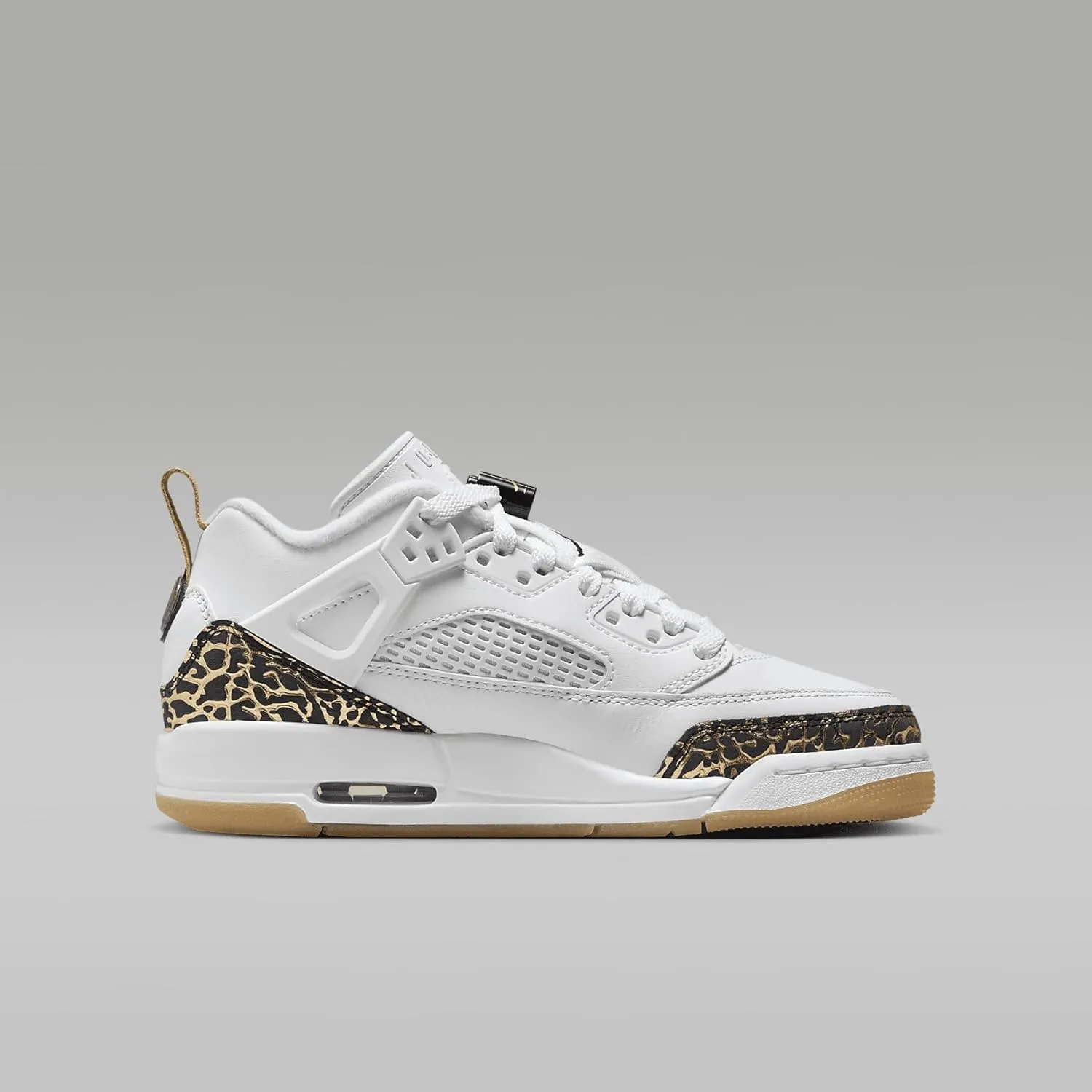 Jordan Spizike Low Big Kids' Shoes (HJ9022-100, White/Black-Metallic Gold-SAIL)
