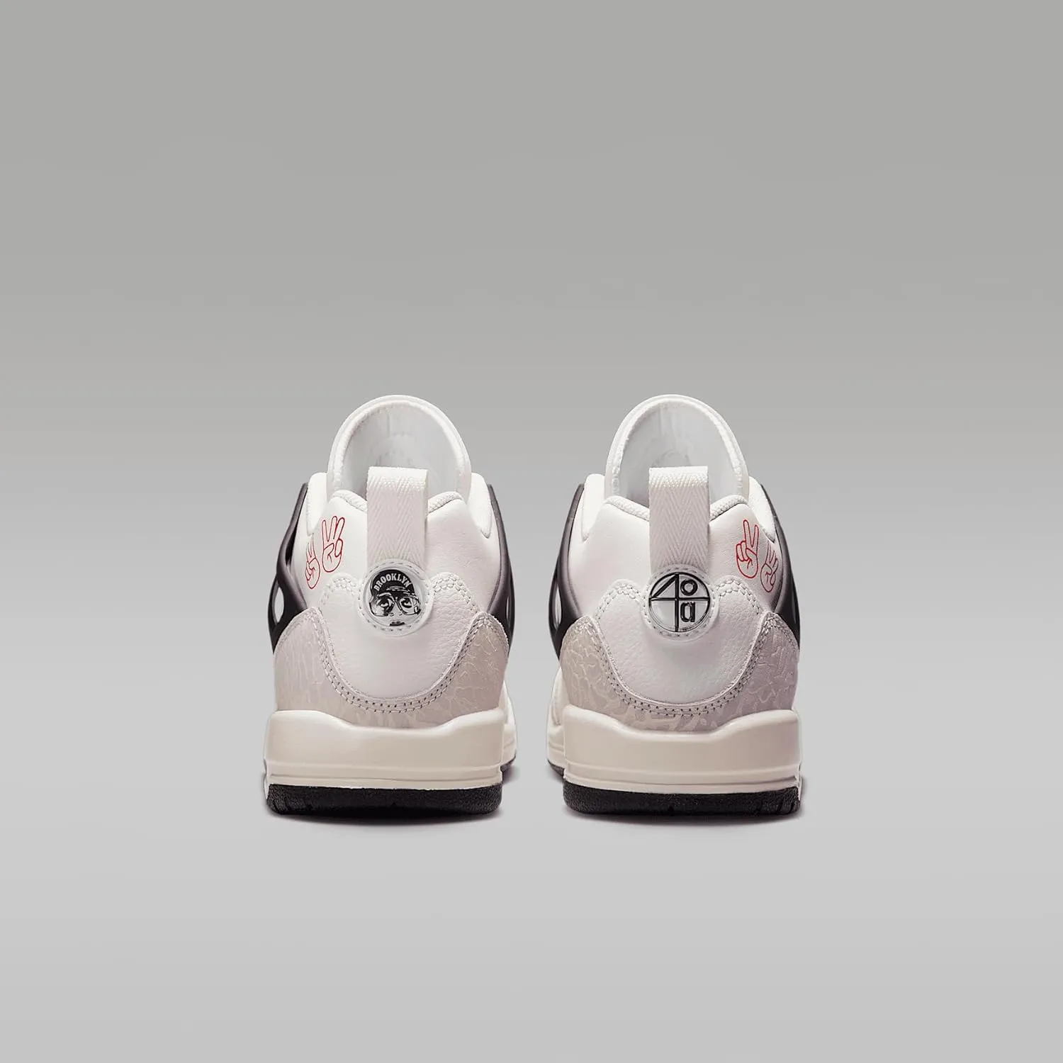 Jordan Spizike Low Big Kids' Shoes (HQ1670-183, Sail/Black/Pine Green/Orange)