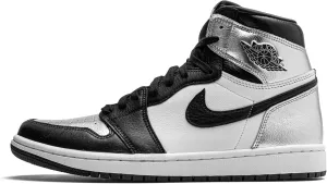 Jordan Womens Air 1 Retro High OG WM CD0461 001 Silver Toe - Size 7.5W