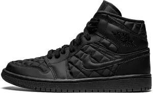 Jordan Womens WMNS Air 1 Mid Quilted DB6078 001 Black - Size 5W