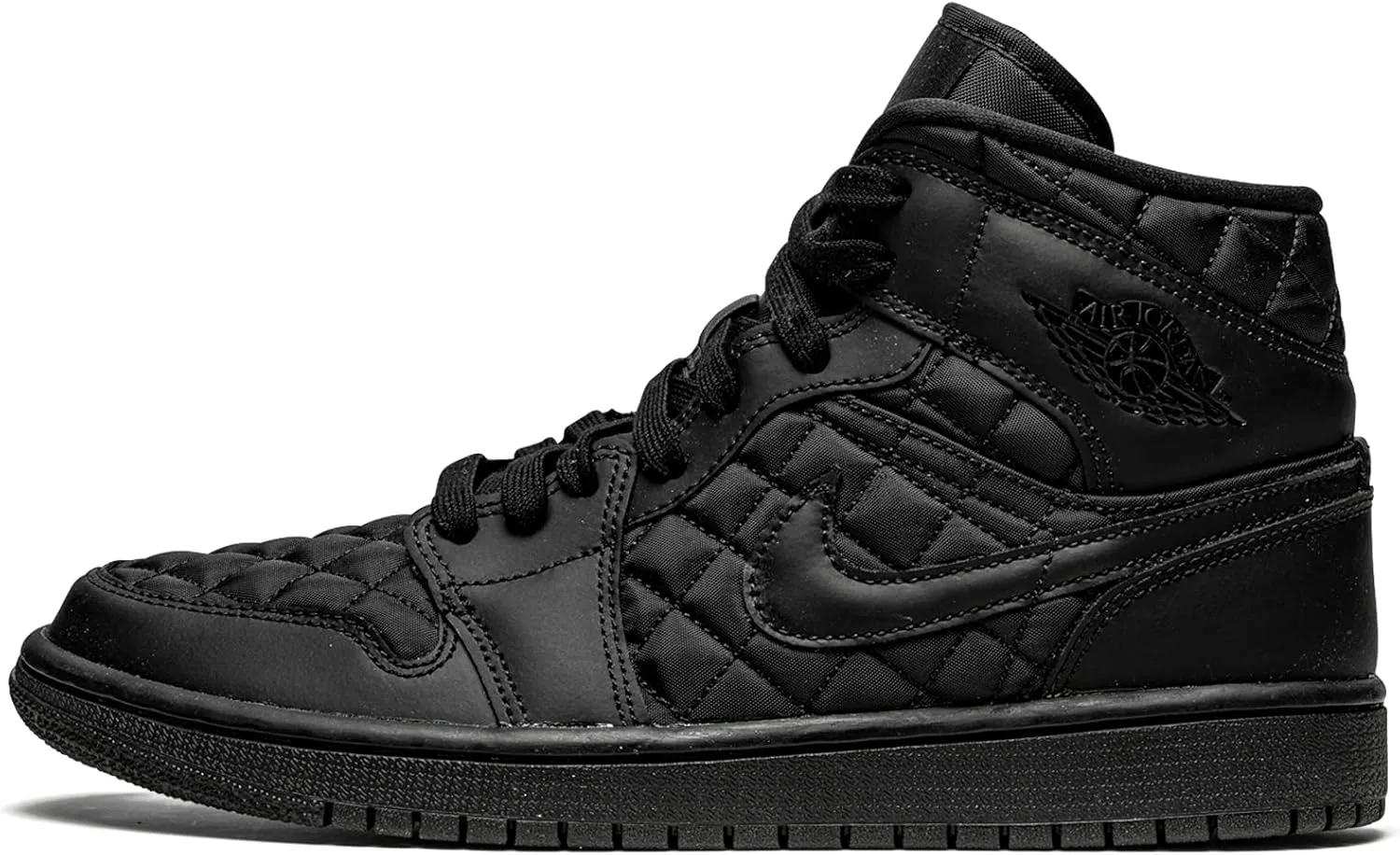 Jordan Womens WMNS Air 1 Mid Quilted DB6078 001 Black - Size 5W
