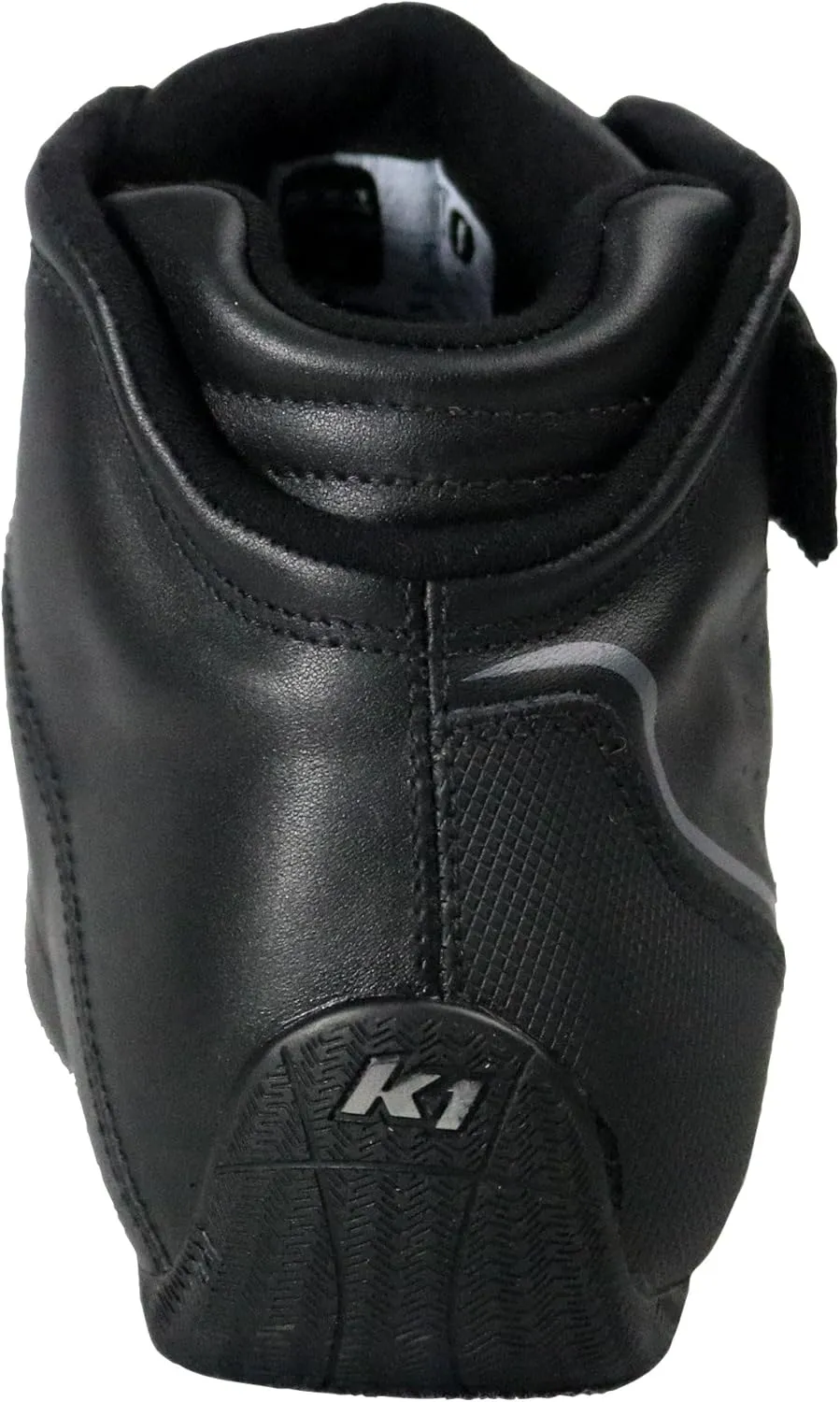 K1 GTX-1 Adult Soft Leather and Nomex Auto Racing Shoes - SFI 3.3/5 - Black, Grey Size 12
