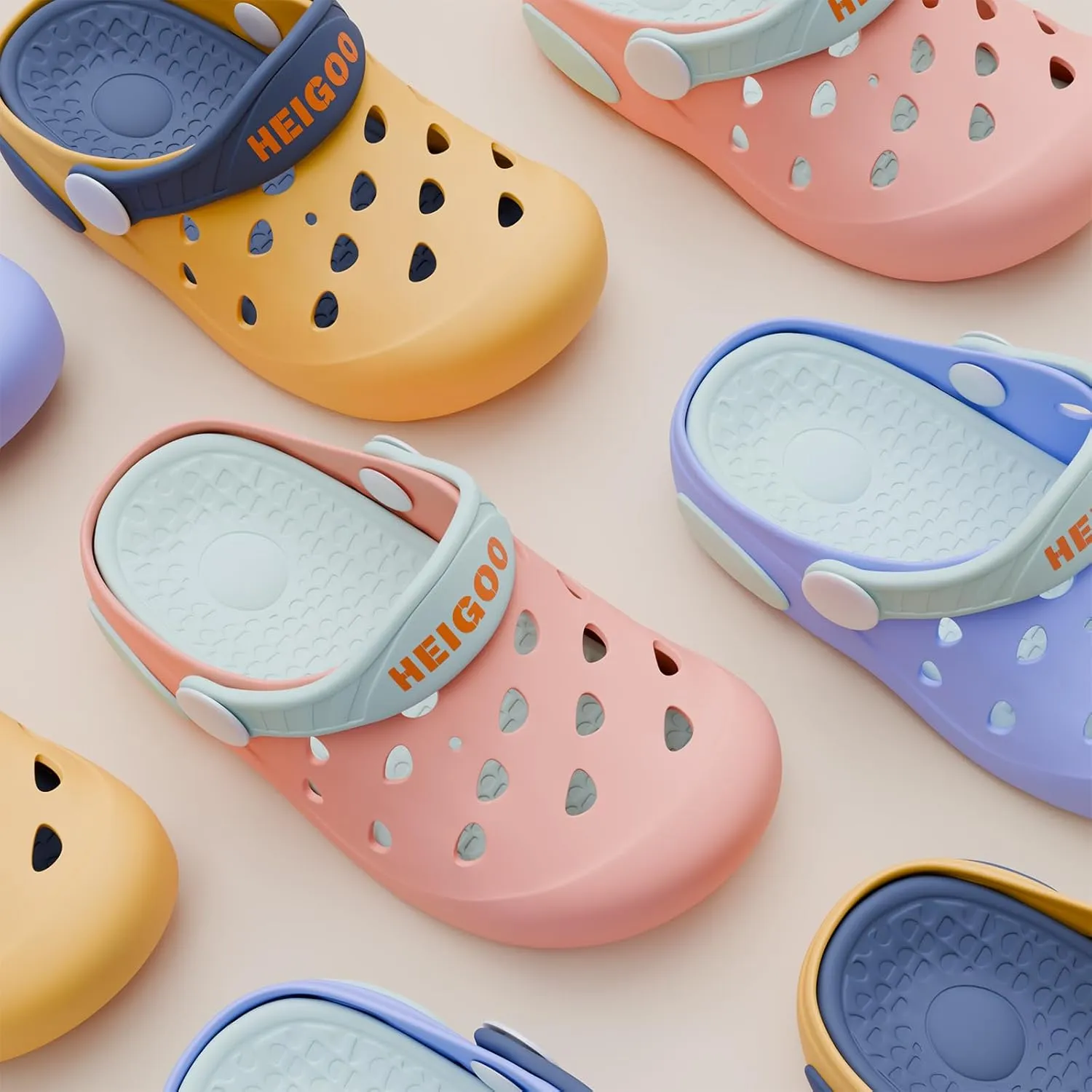 Kids Clogs Toddler Silicone Shoes Pink