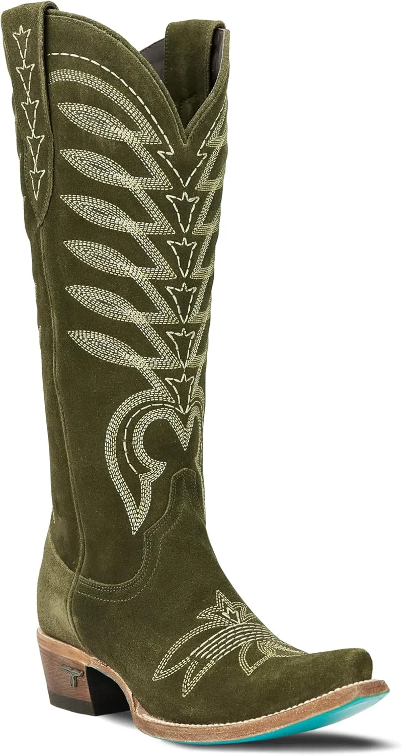 Lane Boots Squash Blossom - Olive Suede