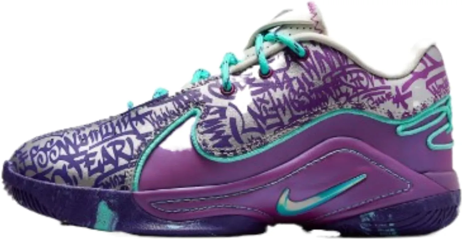 Lebron XXII Big Kids' Basketball Shoes (IF8254-001, Soft Pearl/Vivid Purple/Court Purple/Hyper Turquoise)