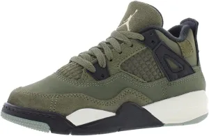 Little Kid's Air Jordan 4 Retro SE Craft Medium Olive/Pale Vanilla FB9929 200 Preschool PS