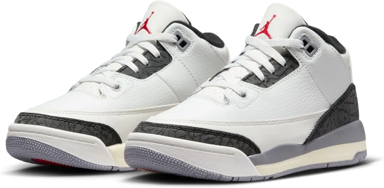 Little Kid's Jordan 3 Retro Fear 'Night Stadium/Total Orange' (DM0966 080) PS Pre School