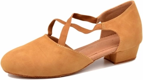 Low-Heeled Dance Shoes Women's Latin Dance Shoes Soft Bottom Ballroom Dancing Shoes Woman Training Shoes Girls Heel 3cm(5.5)