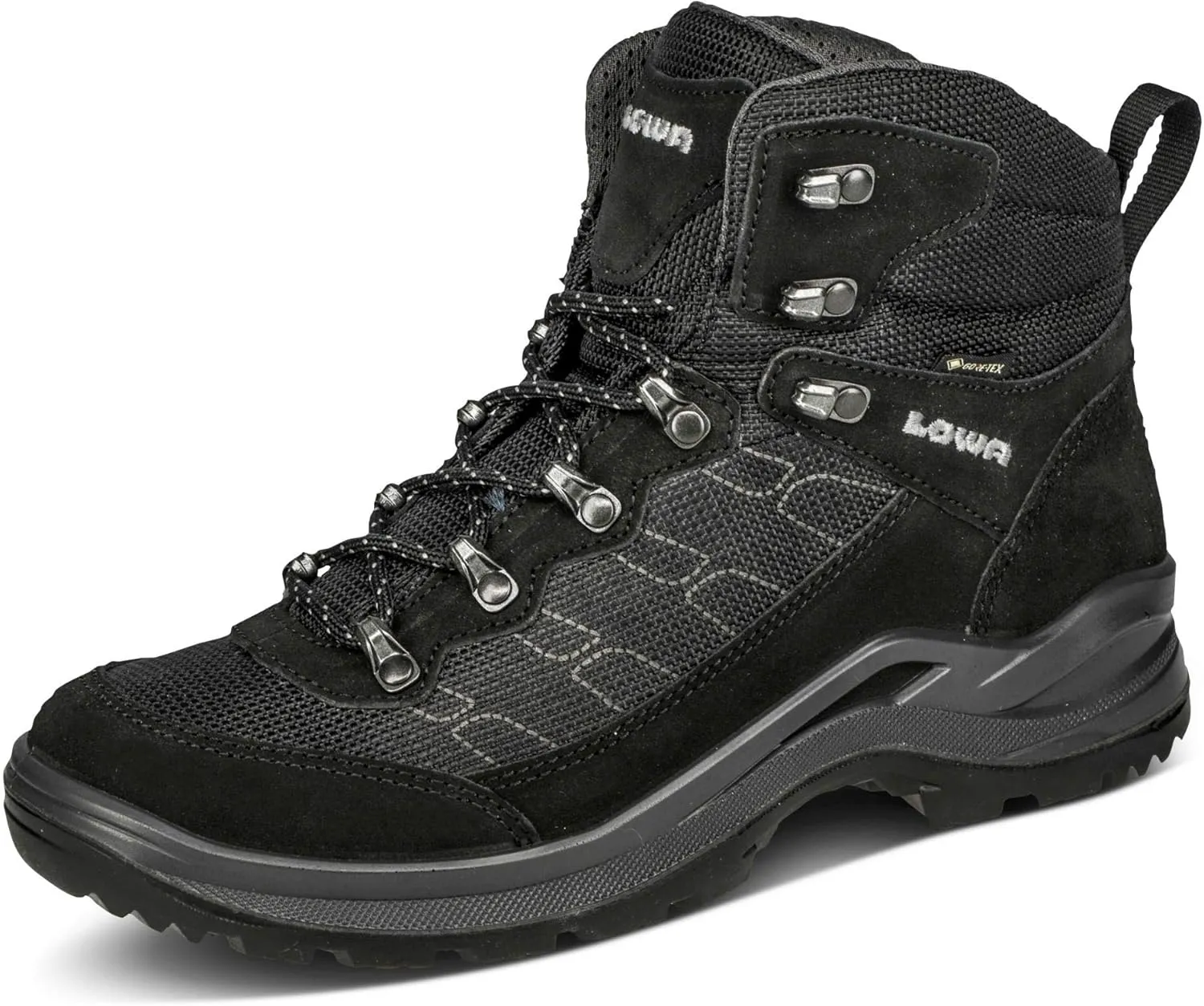 LOWA Taurus PRO GTX MID Ws Women's Hiking Boots Tracking Outdoor Goretex Blue, black, 8.5 US