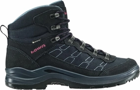 LOWA Taurus PRO GTX MID WS Women's Hiking Boots Tracking Outdoor Goretex Blue, navy, 11 US