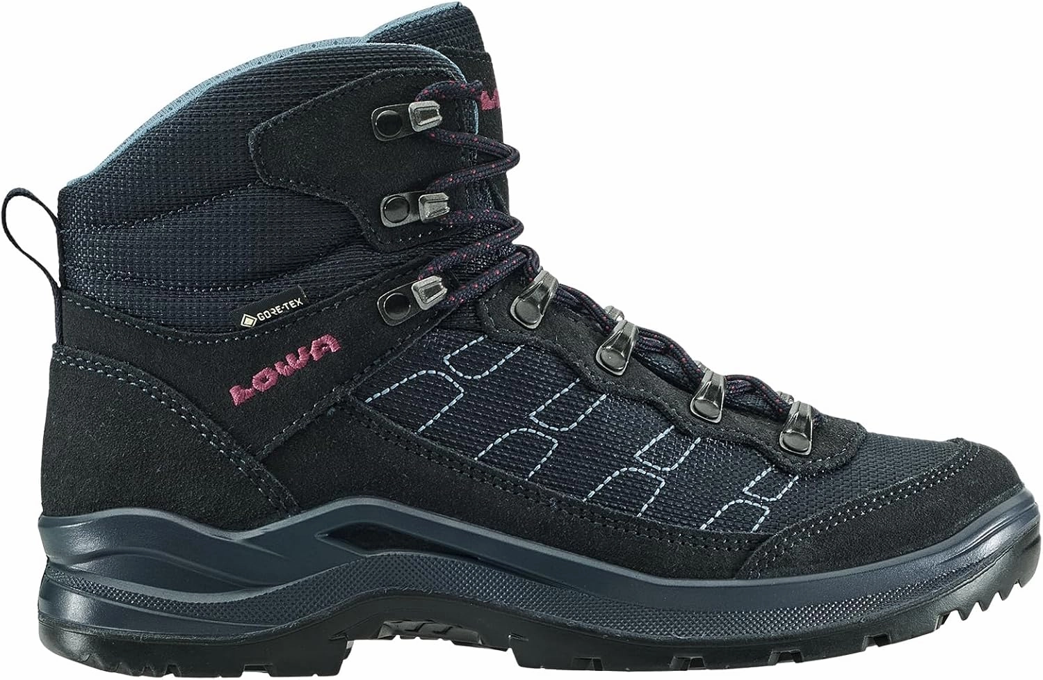 LOWA Taurus PRO GTX MID WS Women's Hiking Boots Tracking Outdoor Goretex Blue, navy, 11 US