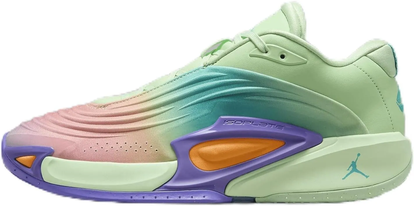 Luka 3 "Blurred Vision Basketball Shoes (HQ4255-300, Vapor Green/Cone/Psychic Purple/Hyper Jade) Size 13