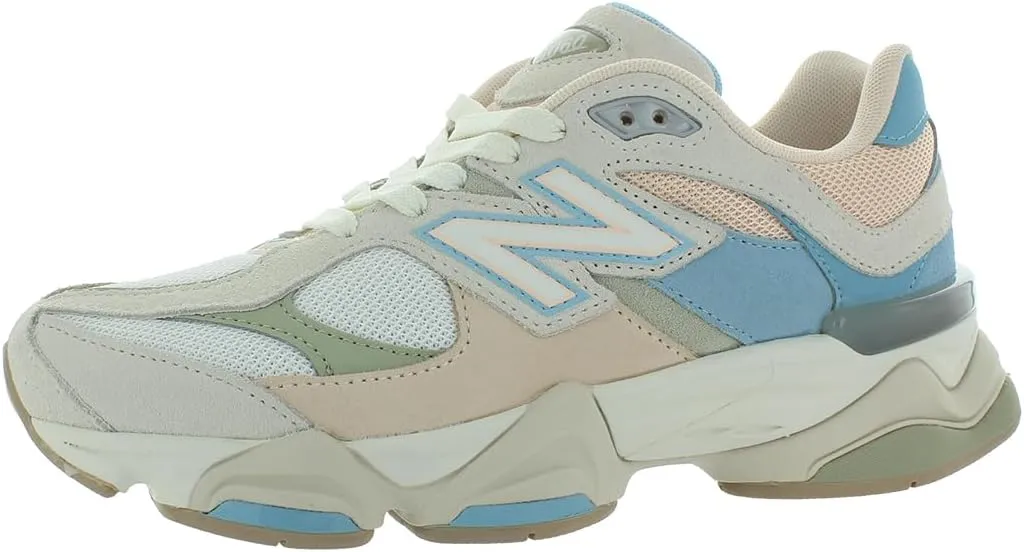 New Balance 9060 GS Girls Shoes Size 5, Color: White/Beige