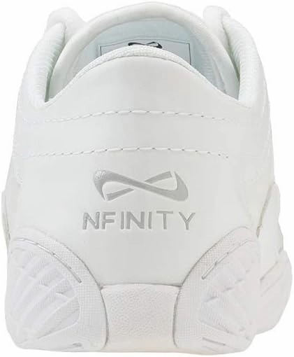 Nfinity Evolution White Cheer Shoes for Youth Girls  Breathable, High-Performance Sneakers for Cheerleading and Sports  Lightweight & Built to Last