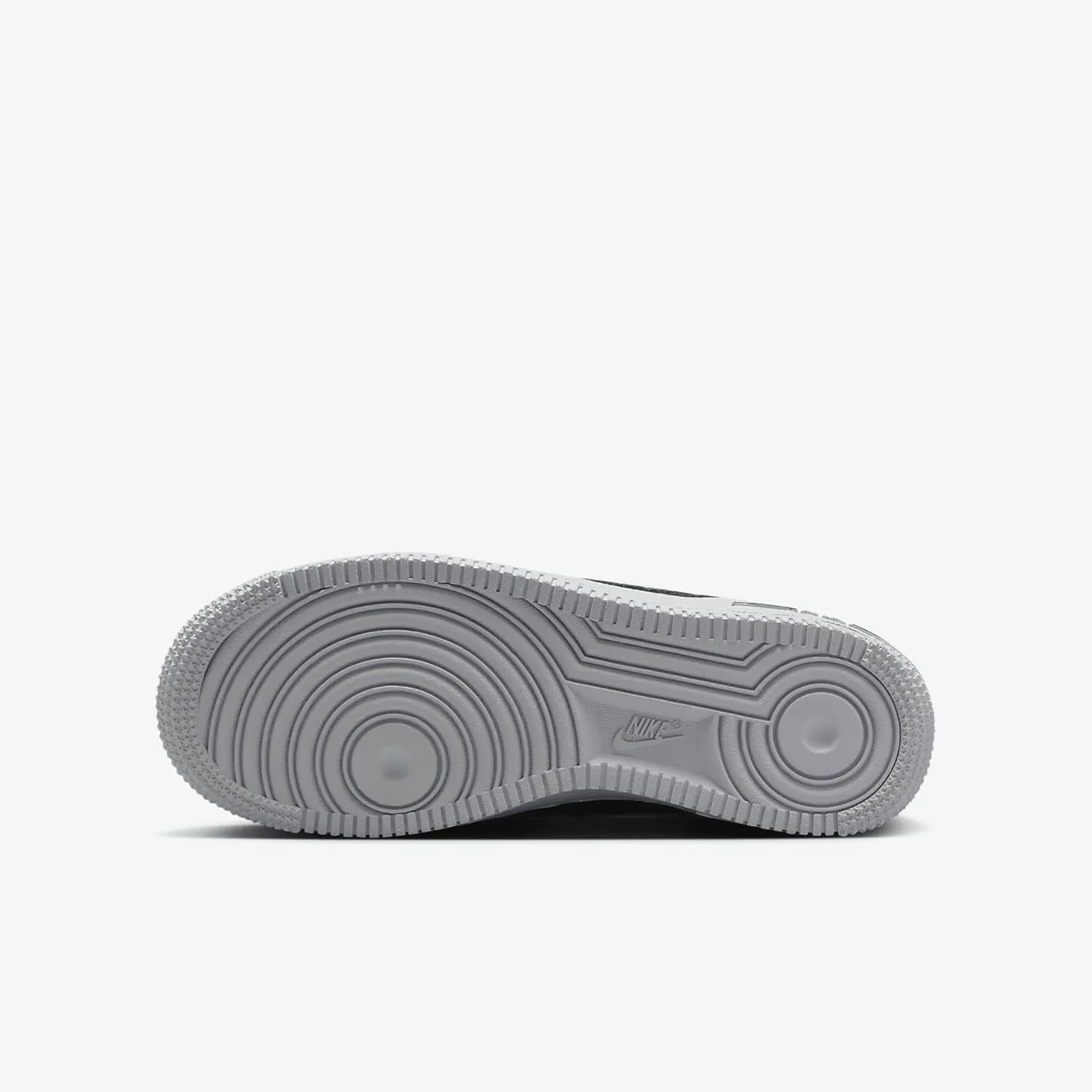 Nike Air Force 1 Big Kids' Shoes (HQ3807-001, Black/Wolf Grey)