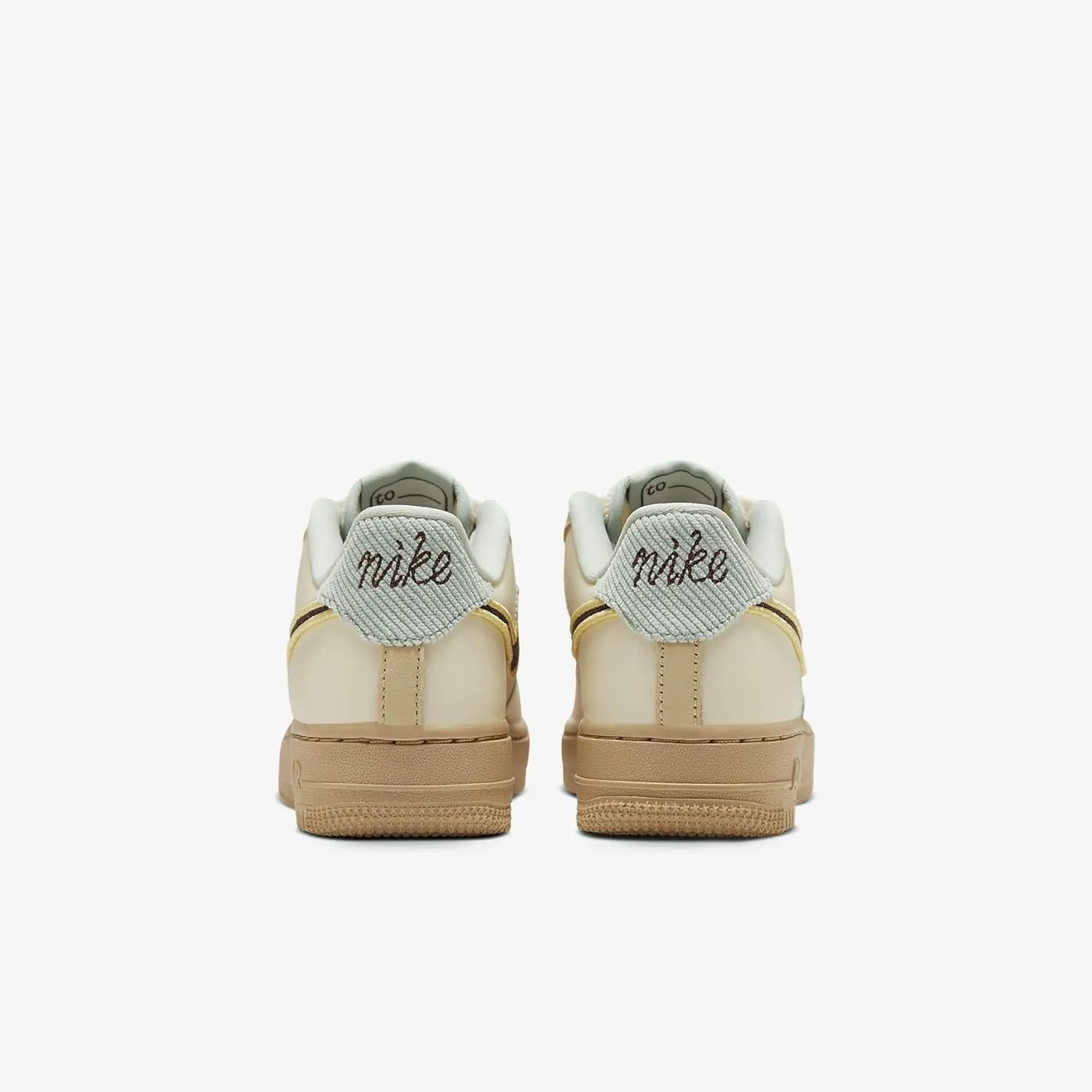 Nike Air Force 1 LV8 Big Kids' Shoes (HQ3473-122, Coconut Milk/Sesame/Seafoam/Baroque Brown)